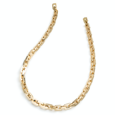 



Influenced by timeless beauty, this luxurious linked necklace by Eddie Borgo speaks for itself. The clasp hides amongst the links to create an infinite and seamless aesthetic. Wear dressy or casual, along with other simple or bold pieces from your jewelry collection. 

18" length
12k gold vermeil




