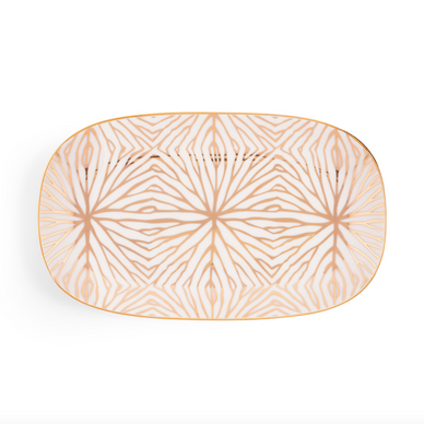 
Whether you decide to add a splash of style to your work from home setup, or need to spice up your bedside table—look no further than the TALIANNA Catchall Tray. Perfect for showcasing your jewels or keeping your favorite beauty products nearby. 


7” x 4.25” x 1”

Gold plated decal on ceramic

*Please Note: 

Rewards cannot be applied to this product

This item is not eligible for returns 

