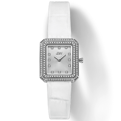 Infinitely classic in nature, revolutionary in style. The unisex watch features a jewel-like 23 MM X 25 MM rectangular case with a crystal-embellished bezel and 12 genuine diamonds marking each hour on the sunray finish face. Framed with a croc-embossed leather band, the Arc Leather is designed as a modern icon. 
Fulfilled by our friends at JBW Watches 

Please Note: Rewards cannot be applied to this product 