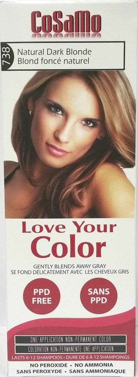 738 Natural Dark Blonde Non-Permanent Hair Color (Comparable To Lovin -  Cosamo USA