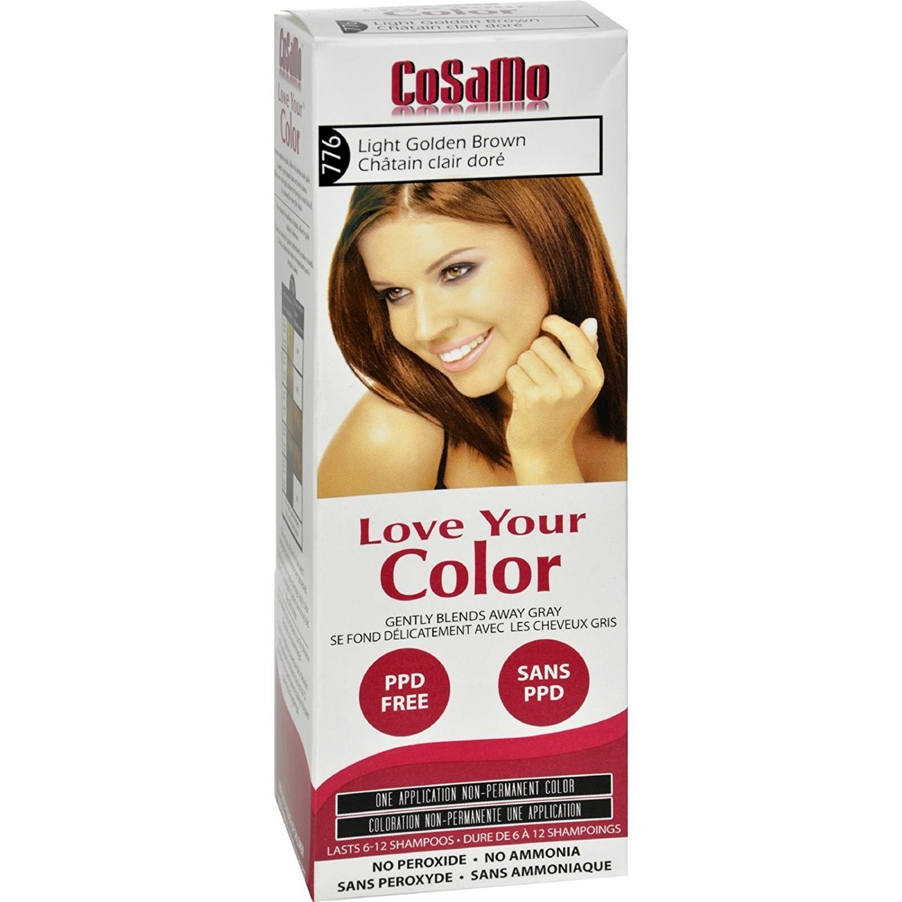 776 Light Golden Brown Non-Permanent Hair Color (Comparable To Loving -  Cosamo USA