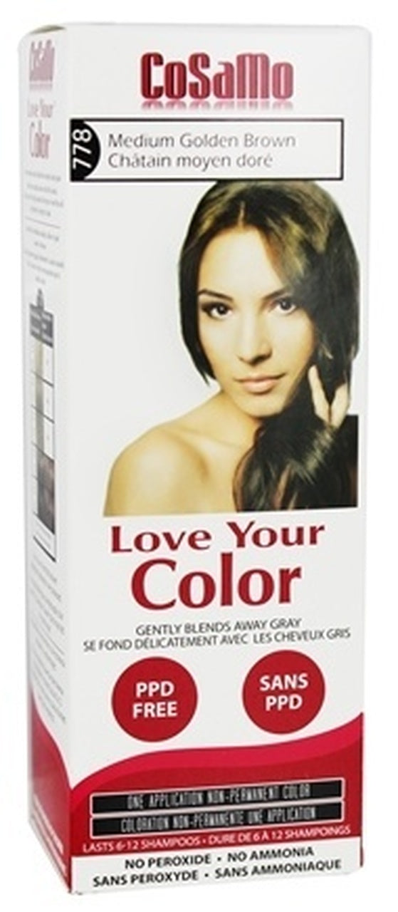 778 Medium Golden Brown Non Permanent Hair Color Comparable To Lovin Cosamo Usa