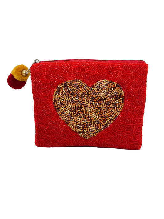 Meri Meri Glitter Heart Coin Purse