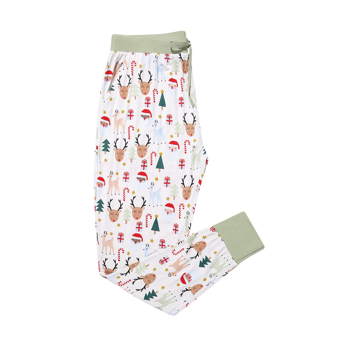 *FINAL SALE* Snow People Christmas Holiday Women's Jogger Bamboo Pajamas