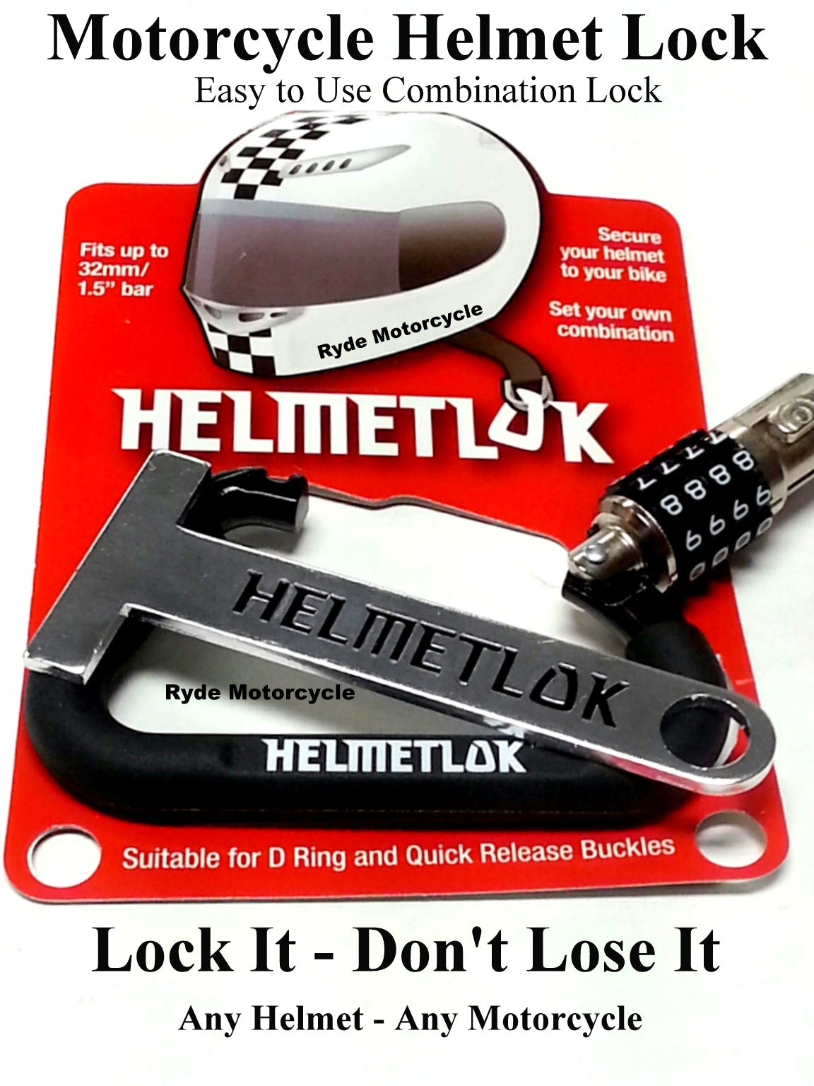 helmet lock t bar