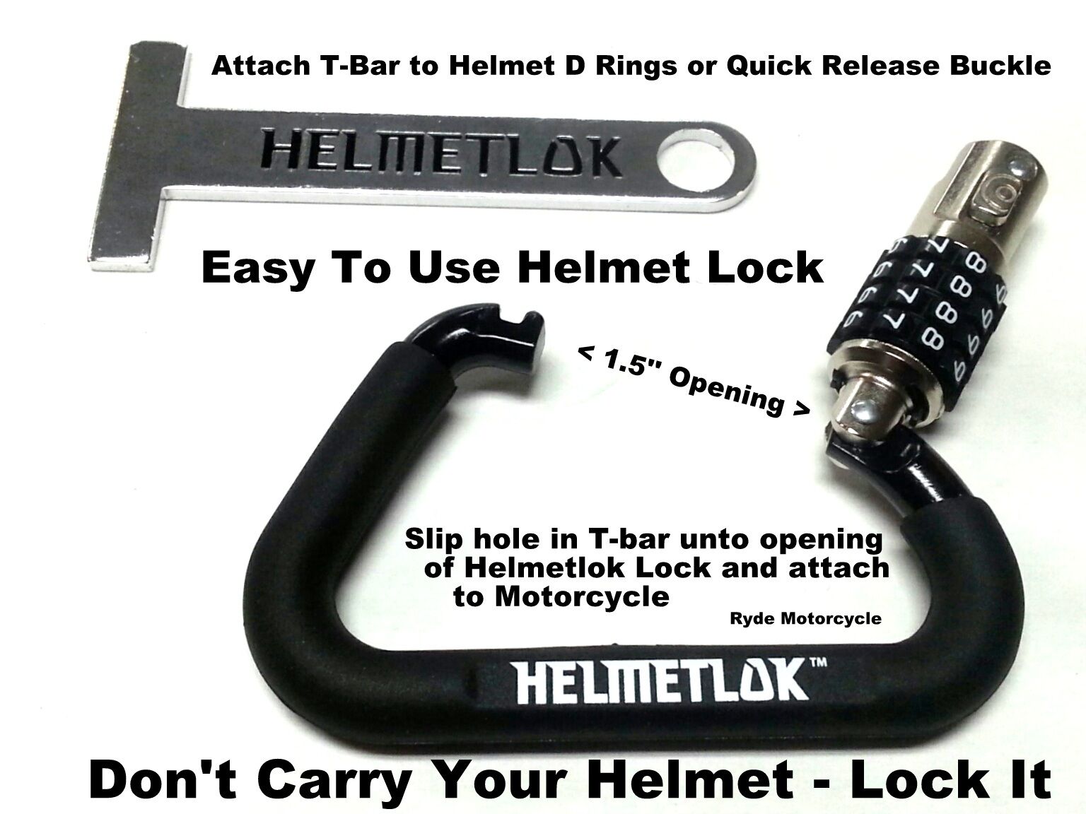 sissy bar helmet lock