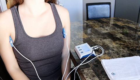 Treatment for underarm hyperhidrosis by iontophoresis