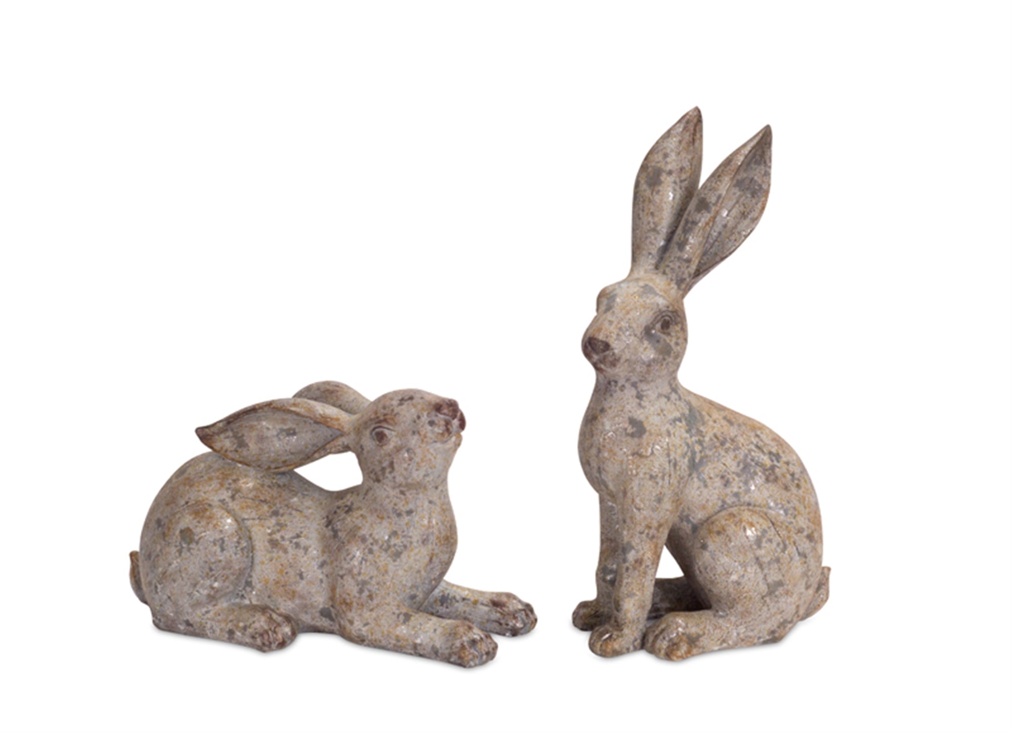 Polystone/Resin Rabbit (Set of 2)