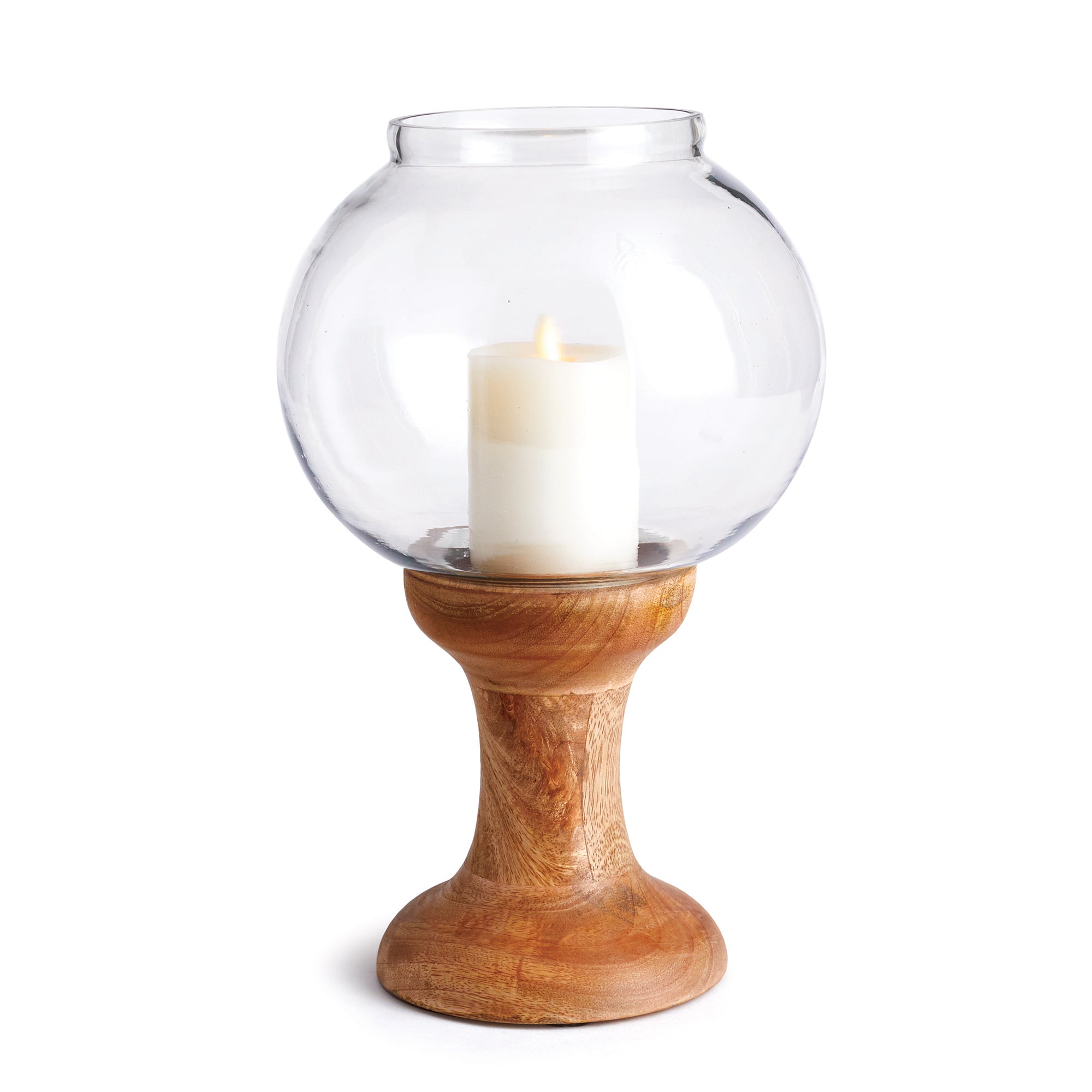 glass candle stand