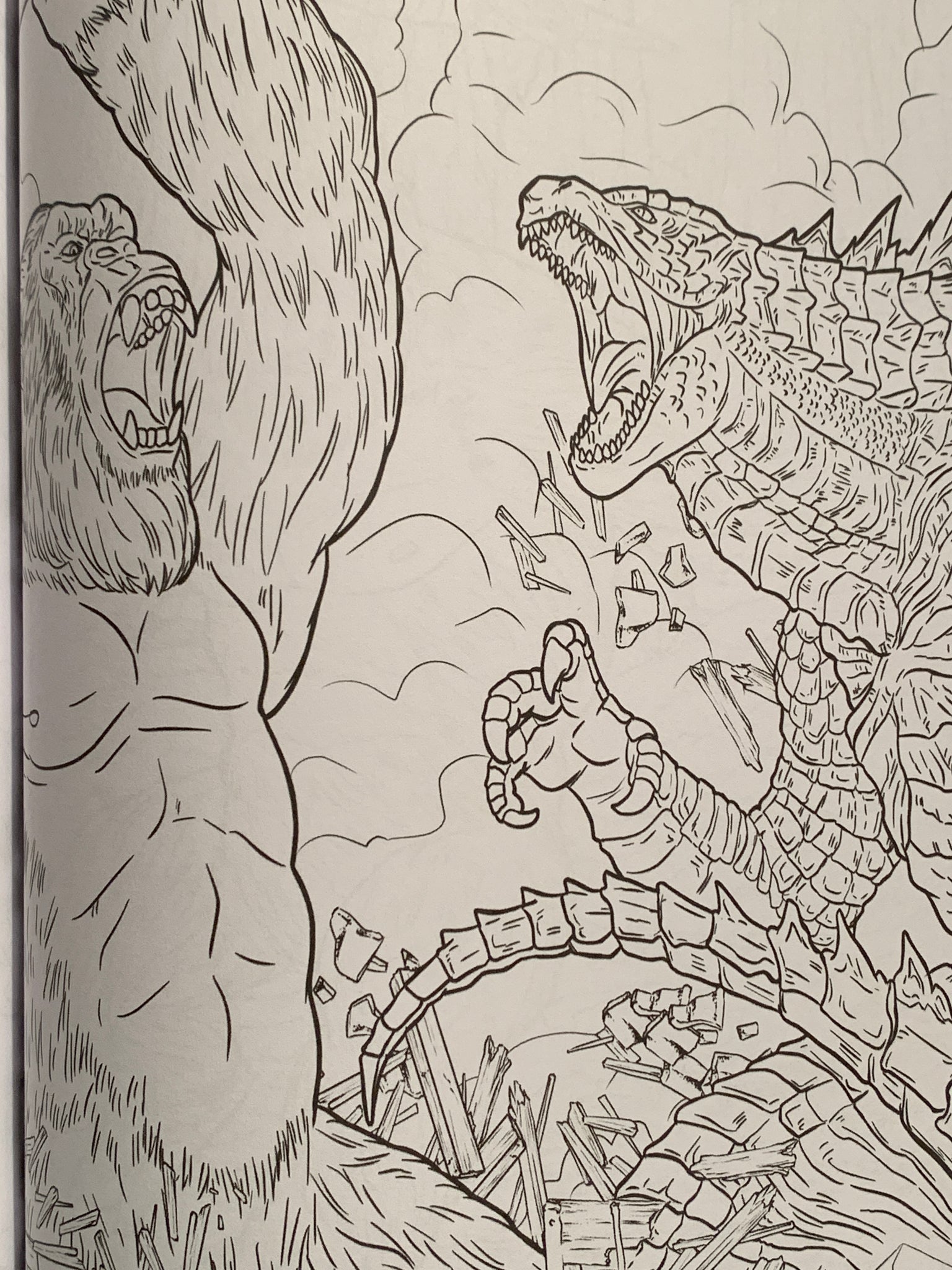 godzilla vs kong coloring book mzs world store