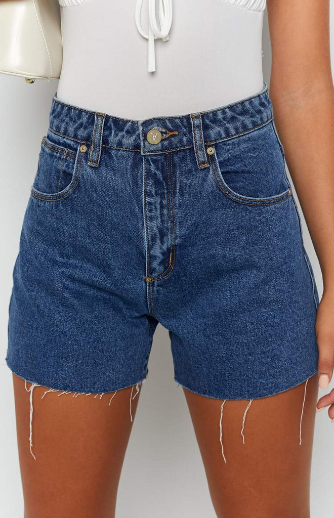 abrand denim shorts