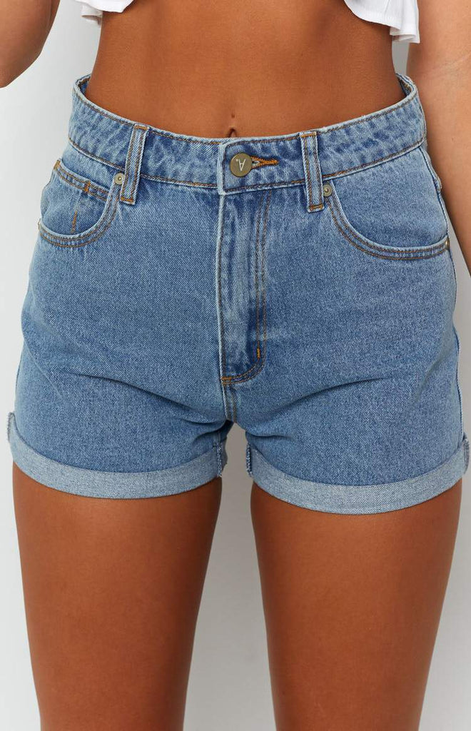 abrand denim shorts