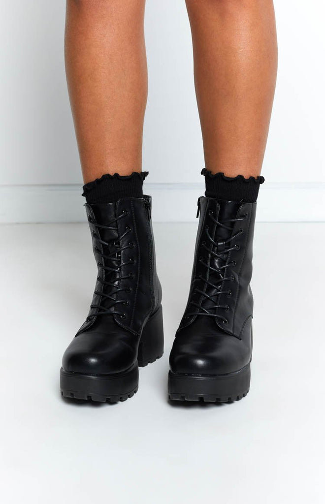 gin platform military boots