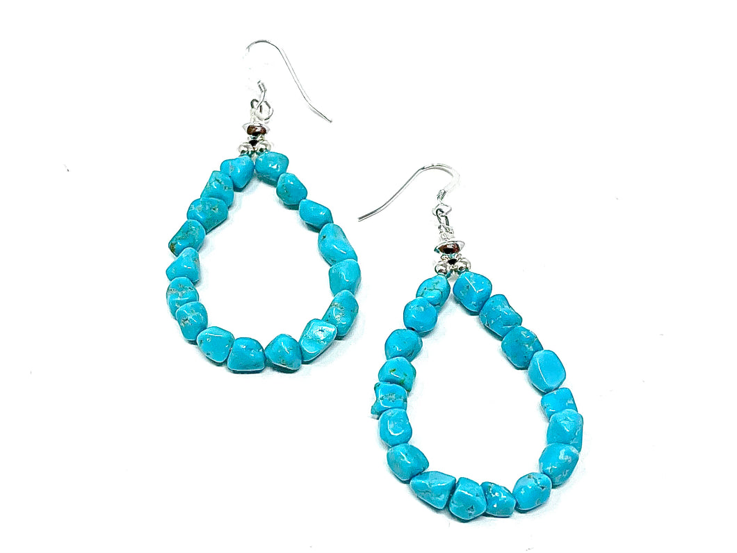 Turquoise Hoop Earrings