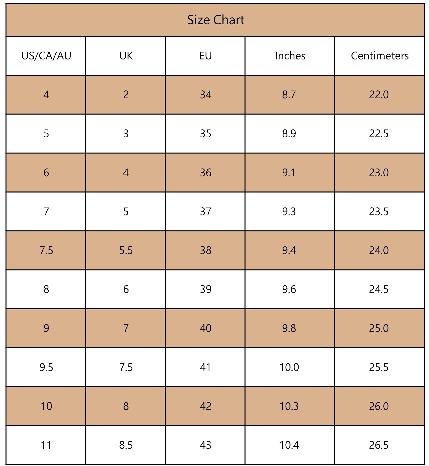 Size-Charts