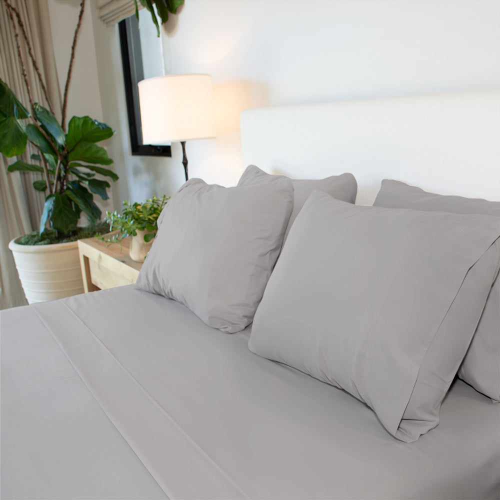 Lux 6 piece Full Graphite Microfiber Sheet Set