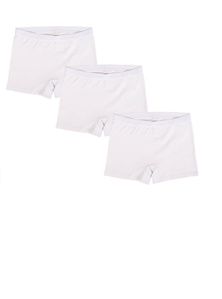 3 Pack Boyshorts Panties for Women in various sassy styles (AllBlack-3pk)  at  Women's Clothing store