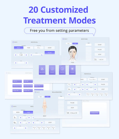 20 customized treatment modes