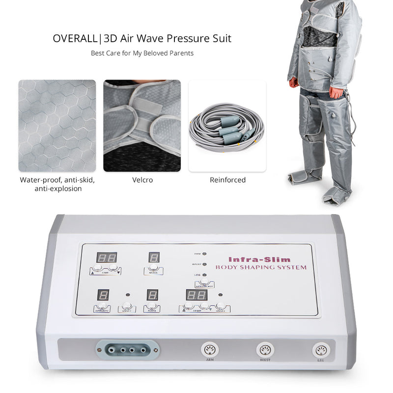 Air Wave Pressure Far Infrared Heat Pressotherapy Body Slimming Fat Loss Machine