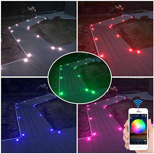 WiFi Deck Lighting, FVTLED WiFi Controlled 6pcs Low Voltage LED Step ...