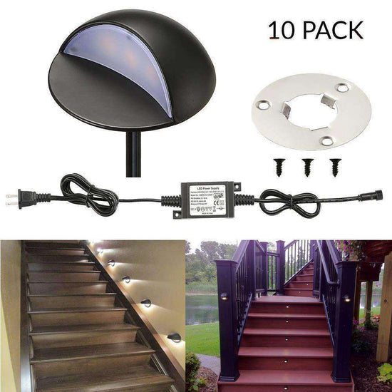 Sumaote LED Deck Stair Lights Kit, 6 Pack Low Voltage Waterproof IP65 –  FVTLED