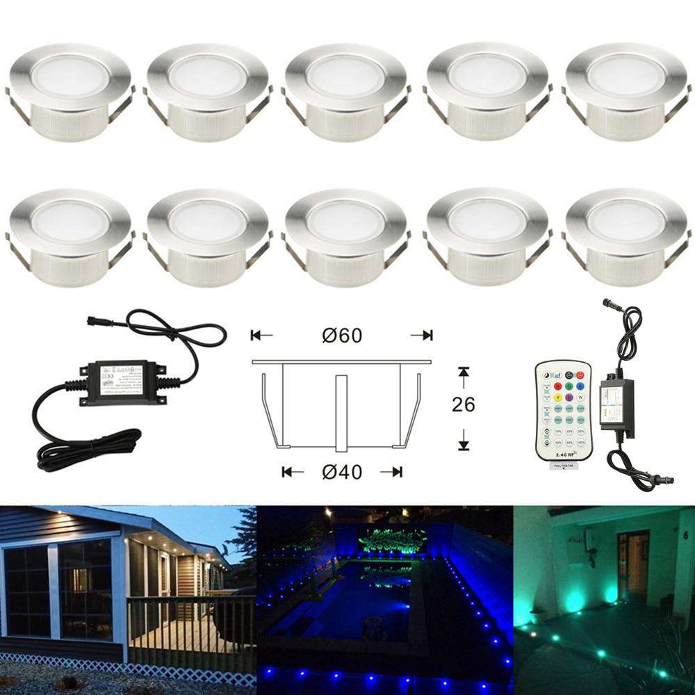 D61 61mm RGBW RGB+Warm White 12V ip67 Waterproof Garden Yard Terrace K –  FVTLED