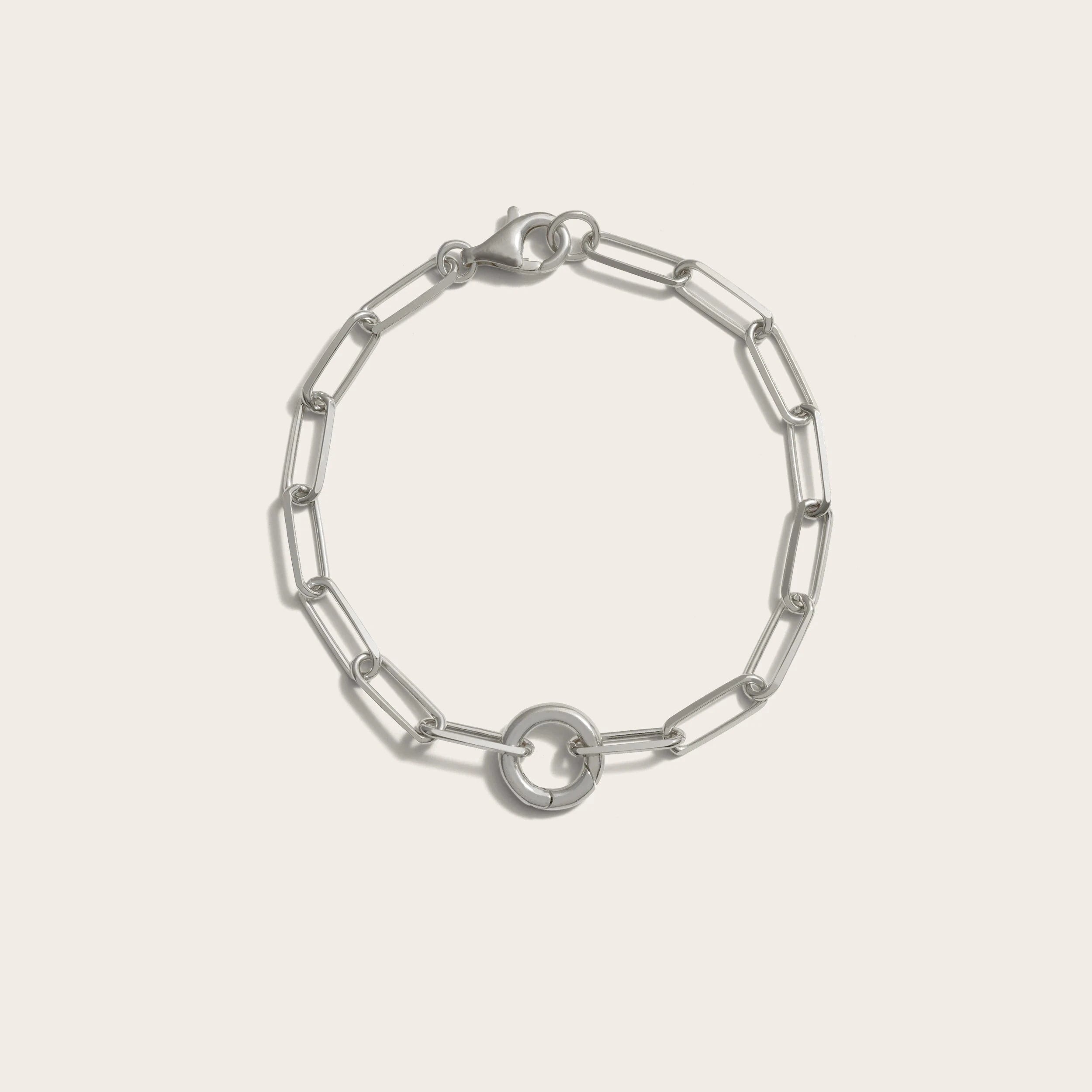 Single Charm Bracelet - Sterling Silver