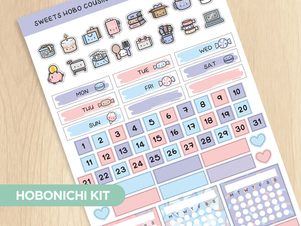 Sweets Shop Theme Hobonichi Weeks Kit – Hubman and Chubgirl