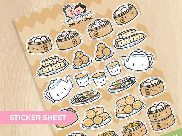 dim sum babies sticker sheet – Café de Yume