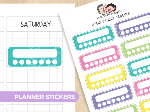 Habit Tracker Planner Stickers