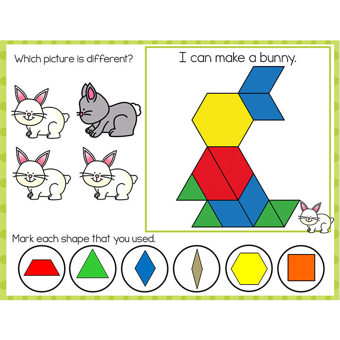 Fine Motor Mats For Easter Pattern Blocks Lifeovercs