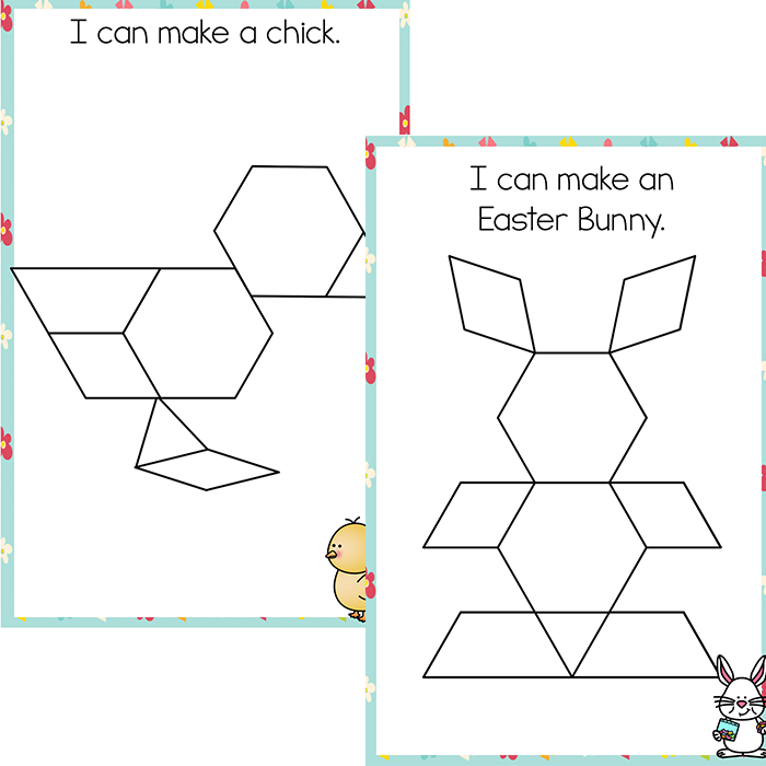 Fine Motor Mats For Easter Pattern Blocks Lifeovercs