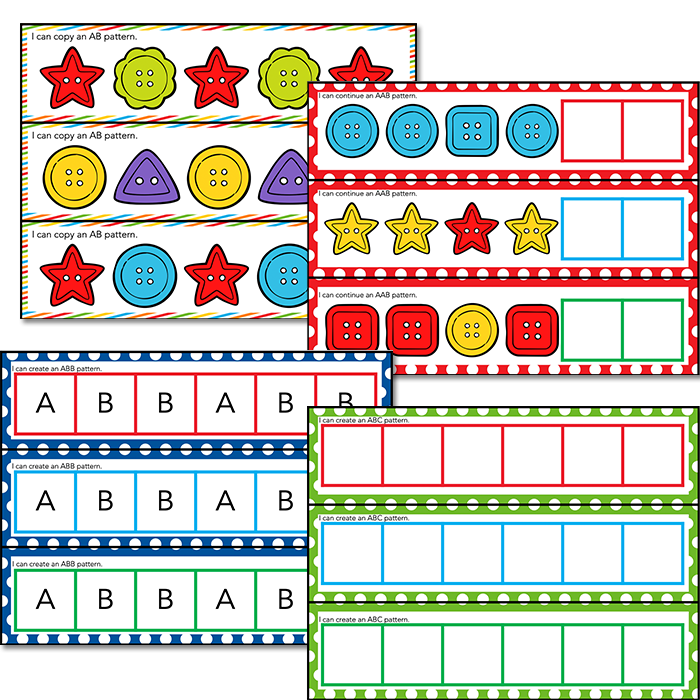 Patterns | Pre-K/Preschool Math Centers | lifeovercs