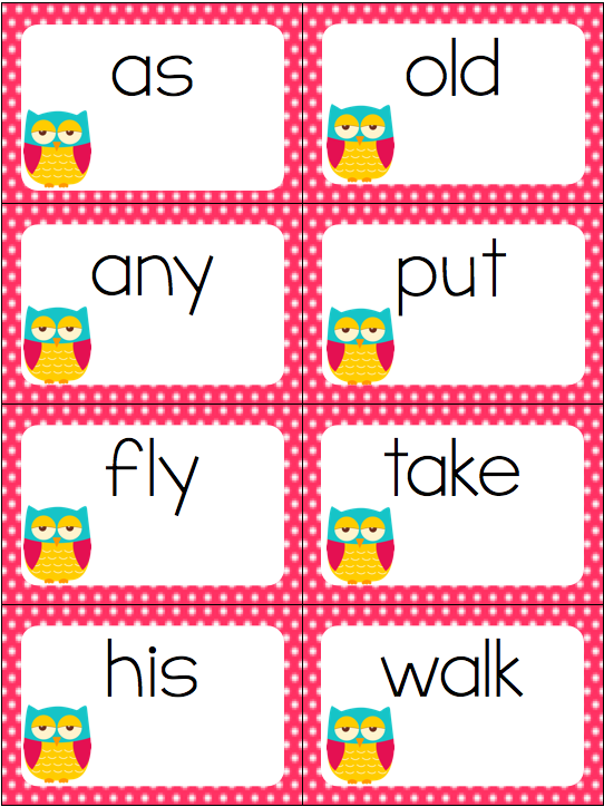 Dolch Words 1st Grade Sight Words Slap-It Card... | lifeovercs