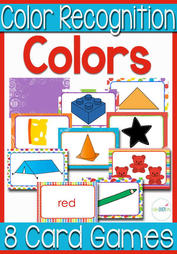 These 8 color recognition card games look so fun! So many ways for kids to learn about colors and have fun too!