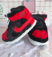 fluffy sneaker slippers