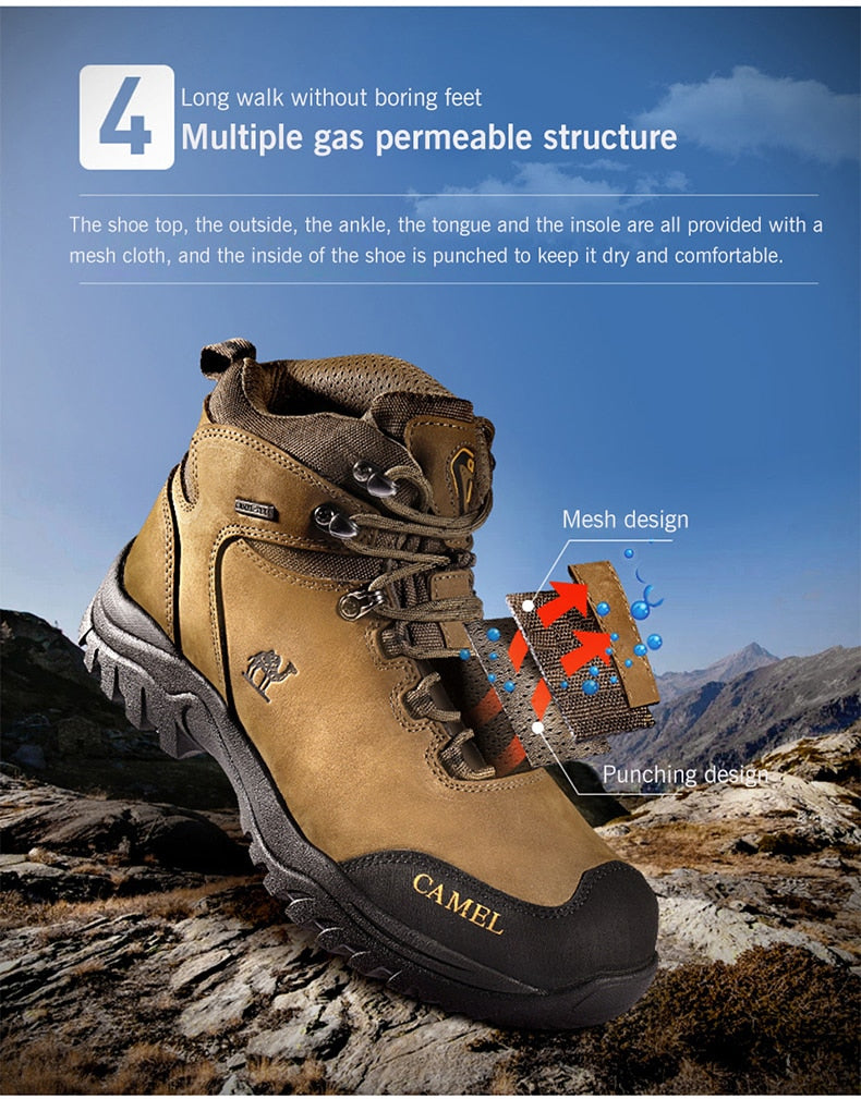 Waterproof Hiking Shoes Non-Slip High 