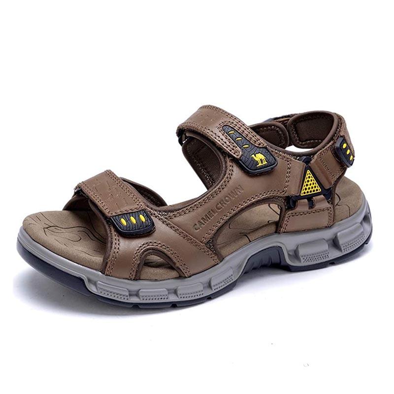 men's camel sandals