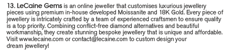 Tatler Magazine Meghan Markle Fine Jewellery LeCaine Moissanite