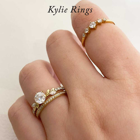 How to Style and Stack with Your Dainty Diamond Rings