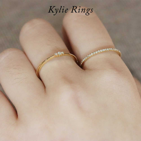 How to Style and Stack with Your Dainty Diamond Rings