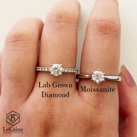 Price comparison of Lab Grown Diamond and Moissanite