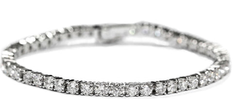 Round Tennis Bracelet in 18K Gold