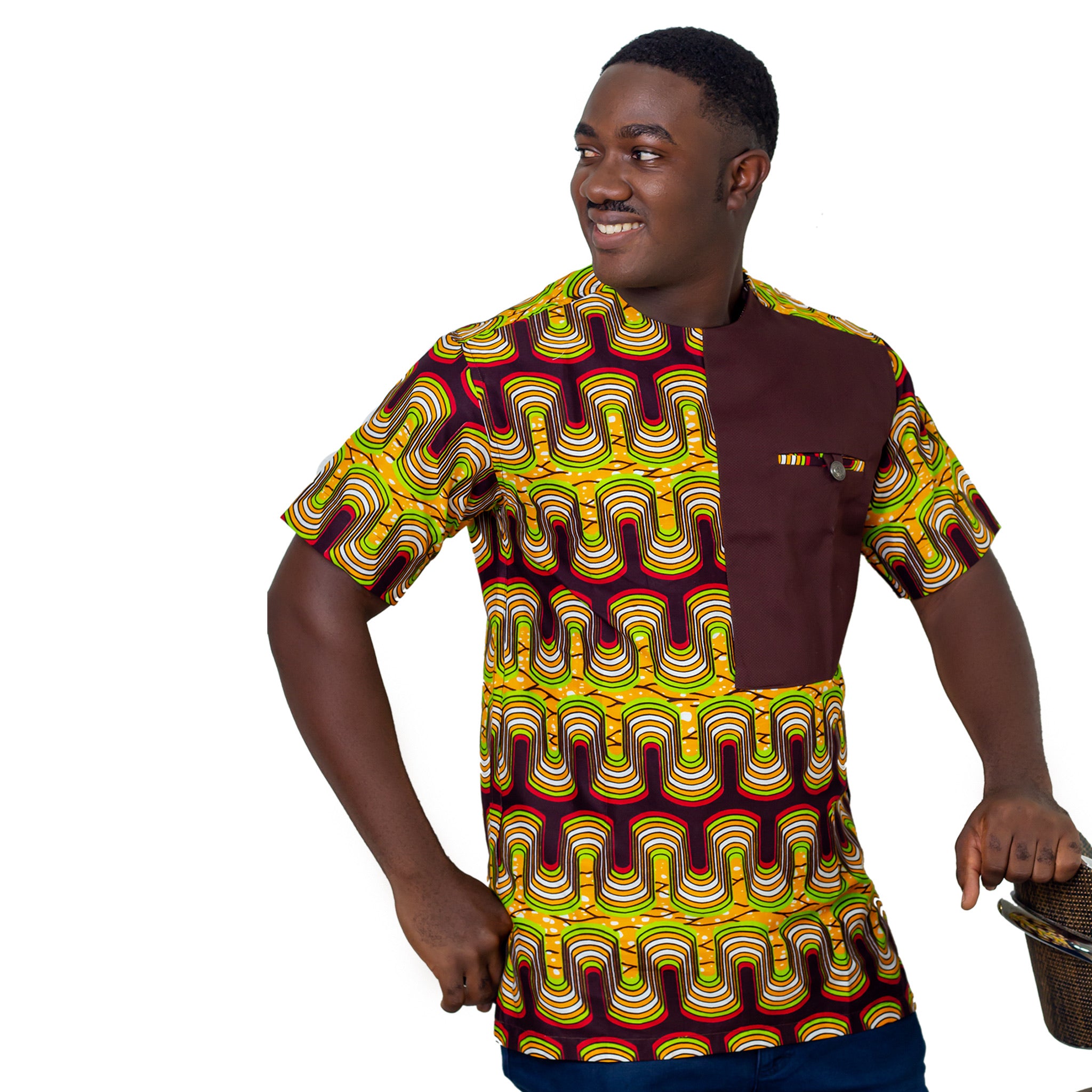 african print short sleeve shirts