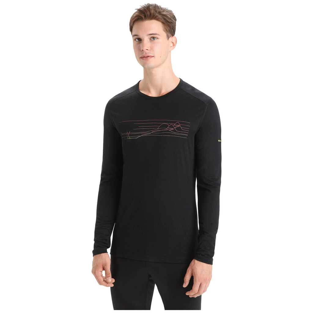 Icebreaker 200 Oasis Long Sleeve Crewe Top - Men's - Bushtukah