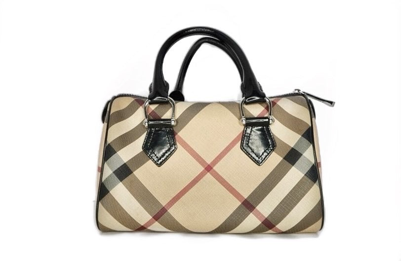 burberry nova check bowling bag