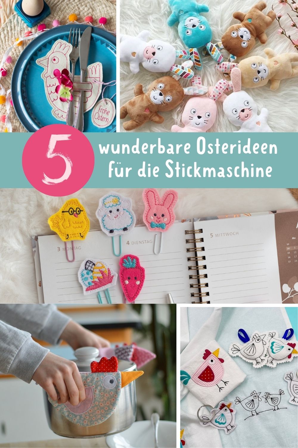 5 wunderbare Osterstickdateien für die Stickmaschine