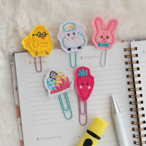 planner Clips Stickdatei für Ostern