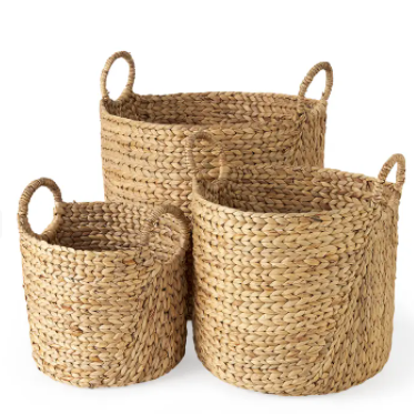 Round Rattan Basket – At Home Interiors