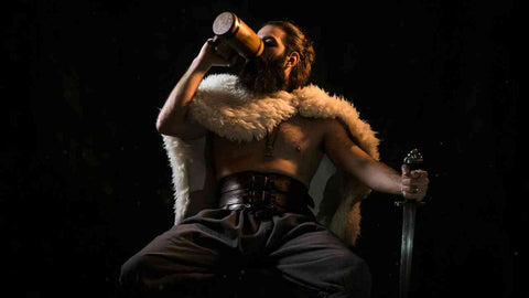 Viking with Sword Drinking Ale / Mead - Are These the Most Famous Vikings - The Viking Dragon Blog